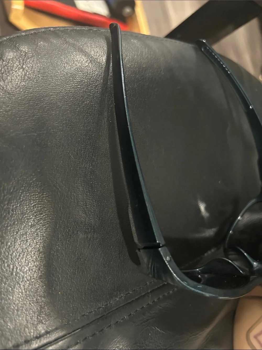 Blue Wraparound Sunglasses with Blue Trim